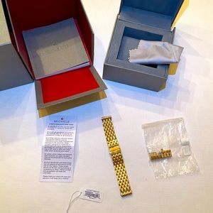 MICHELE Deco Gold Watch Links